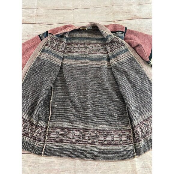 Vintage Wintuck By Sabra Aztec Women's Tribal Open Front Cardigan - Medium - Picture 10 of 12